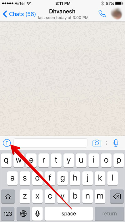 Send PDF File on WhatsApp in iPhone