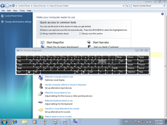 Steps to use ON-Screen Keyboards for Windows PC