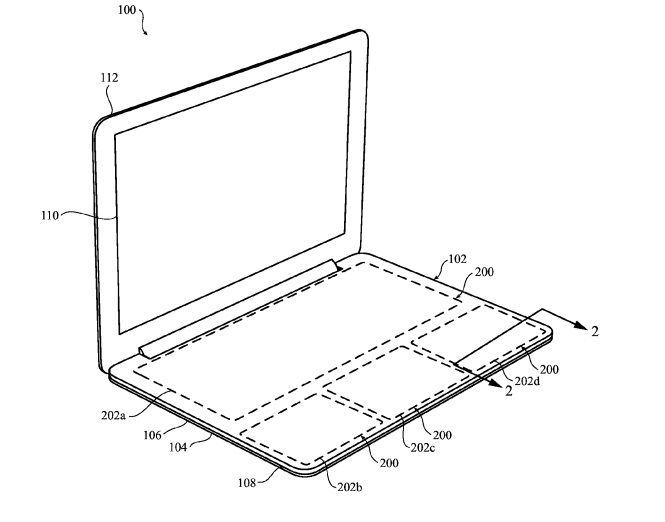 Apple files patent for keyless touchpad keyboard