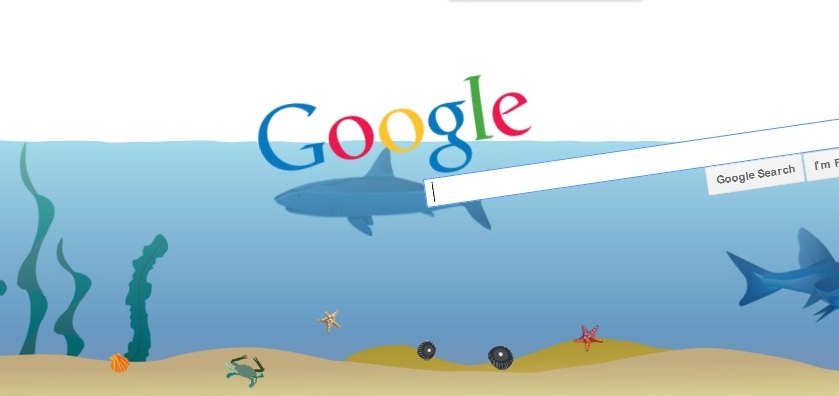 Google Gravity underwater trick