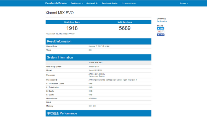 Xiaomi Mi MIx Evo