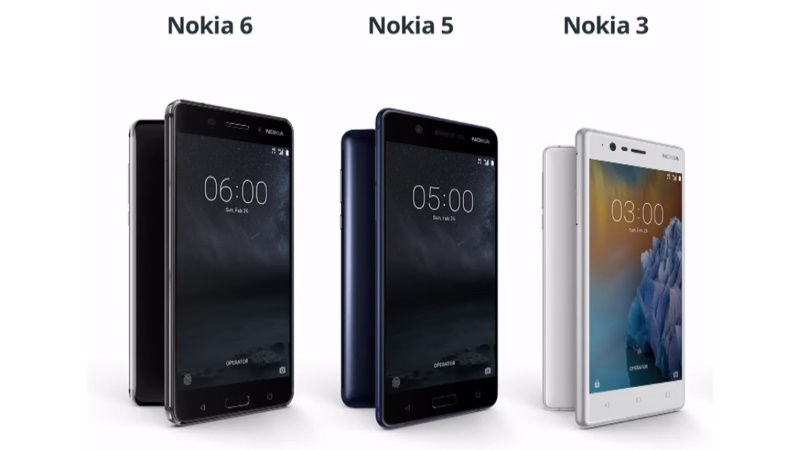 Nokia 3, Nokia 5 & Nokia 6