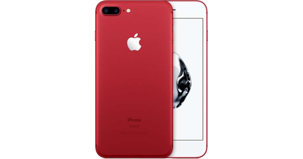 Apple iPhone in red